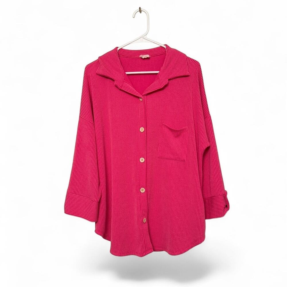 Lovely Melody Vibrant Pink Knit Sweater